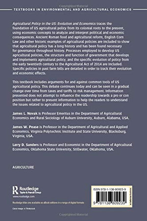 Agricultural Policy In The United States: Evolution And Economics (Routledge Textbooks In Environmental And Agricultural Economi