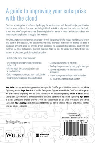 The Cloud Adoption Playbook: Proven Strategies for Transforming Your Organization with the Cloud,Used