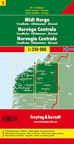 Mapnorway Central (Road Maps)#2 Fb (English, German, Italian, Spanish, Norwegian And Dutch Edition)