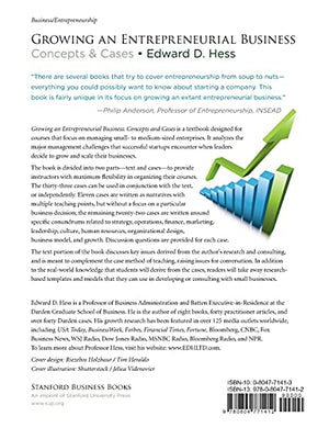 Growing An Entrepreneurial Business: Concepts & Cases,New