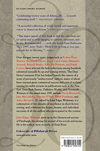20: Twenty Best Of Drue Heinz Literature Prize (Pitt Drue Heinz Lit Prize),Used