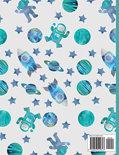 Primary Composition Notebook: Lavender In space Adventures cute & elegant Story Paper to write in.,Used