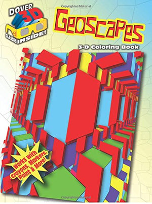3D Coloring BookGeoscapes (Dover 3D Coloring Book),Used