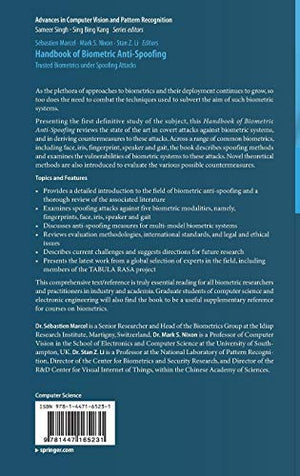 Handbook of Biometric AntiSpoofing: Trusted Biometrics under Spoofing Attacks (Advances in Computer Vision and Pattern Recognit,Used