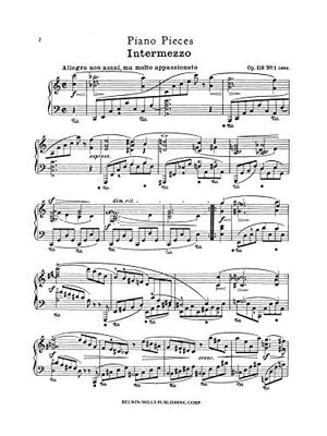 Piano Pieces, Op. 118 (Kalmus Edition),Used