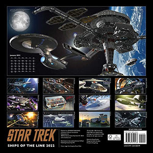 Star Trek Ships of the Line 2022 Wall Calendar,Used