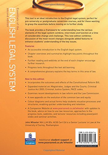 Essentials of the English Legal System,Used
