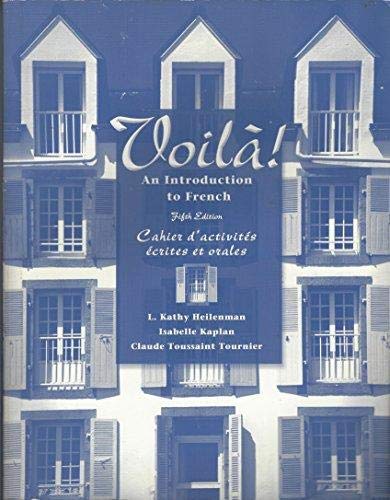 Voil!: An Introduction to French, 5th (Workbook/Lab Manual ),New