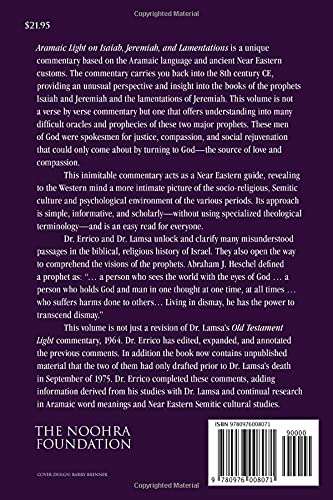 Aramaic Light On Isaiah, Jeremiah, And Lamentations: Aramaic Old Testament Series Volume 5-new,New