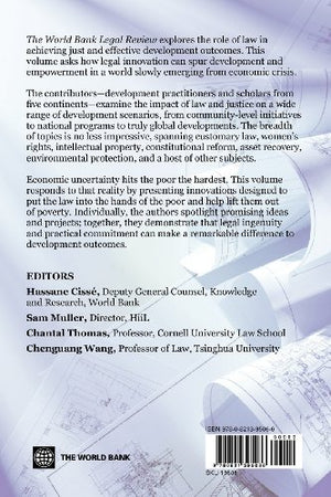 The World Bank Legal Review: Legal Innovation and Empowerment for Development (4) (Law, Justice, and Development Series),Used