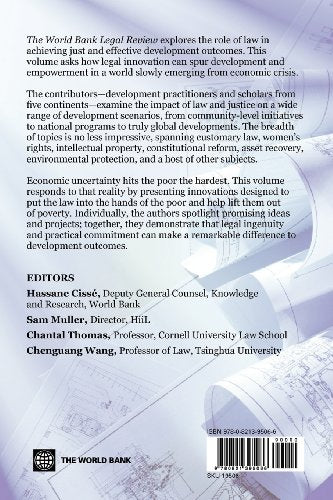 The World Bank Legal Review: Legal Innovation and Empowerment for Development (4) (Law, Justice, and Development Series),Used