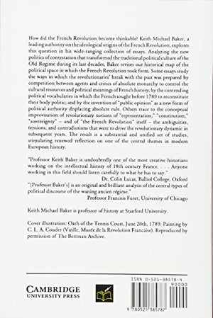 Inventing the French Revolution : Essays on French Political Culture in the Eighteenth Century (Ideas in Context, Series Number,Used