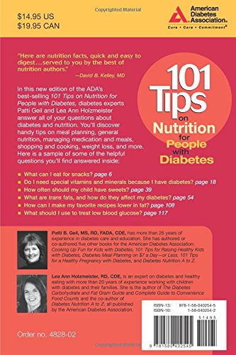 101 Tips on Nutrition for People with Diabetes (101 Tips Series),Used