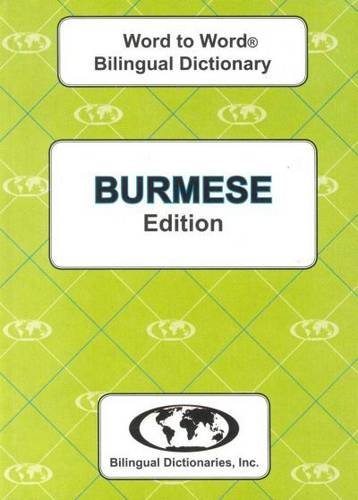 EnglishBurmese & BurmeseEnglish WordtoWord Dictionary: Suitable for Exams (English and Multilingual Edition),Used