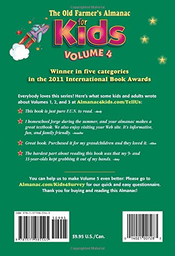 The Old Farmer's Almanac For Kids, Volume 4,Used
