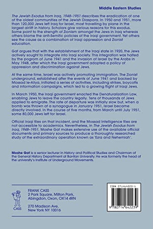 The Jewish Exodus from Iraq, 19481951,New