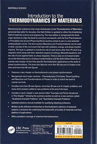 Introduction to the Thermodynamics of Materials,Used