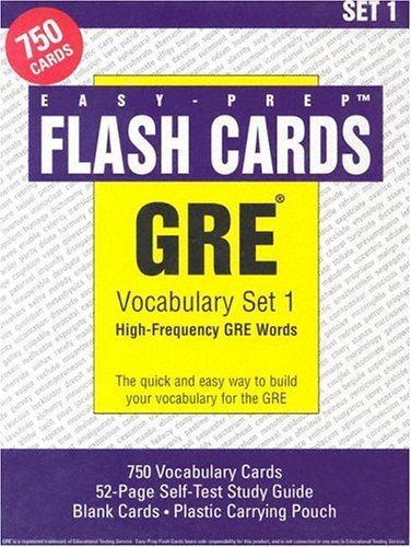 Gre Vocabulary Set 1: Highfrequency Gre Words,Used