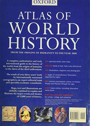 Atlas of World History: From the Origins of Humanity to the Year 2000,Used