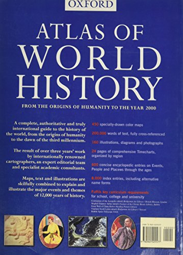 Atlas of World History: From the Origins of Humanity to the Year 2000,Used