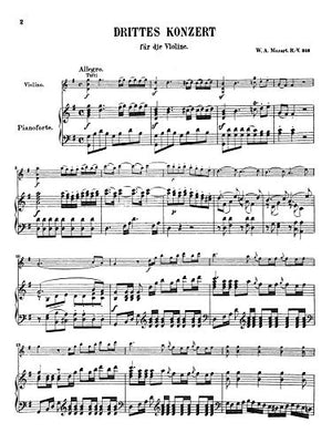 Violin Concerto No. 3 in G Major, K. 216 (Kalmus Edition),Used
