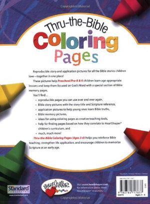 ThrutheBible Coloring Pages: Ages 36 (Heartshaper),Used