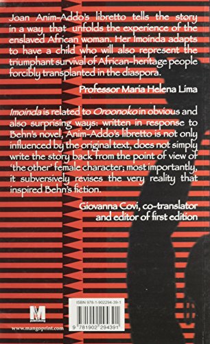 Imoinda: Or She Who Will Lose Her Name: A Play for Twelve Voices in Three Acts,Used