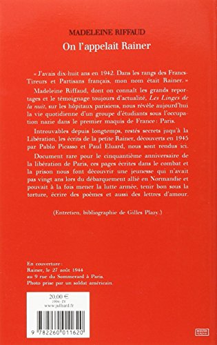 On l'appelait Rainer 19391945,Used
