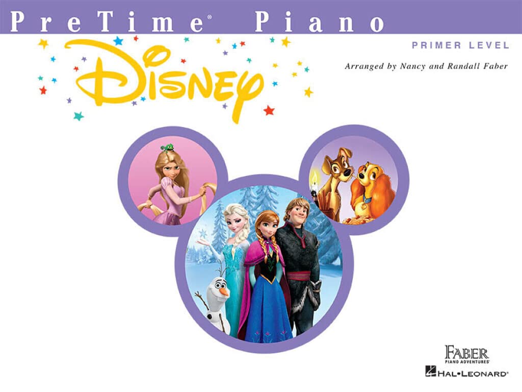 PreTime Piano Disney  Beginner Piano Songbook  Easy Disney Sheet Music for Kids and Students  Primer Level Arrangements from Fr,New