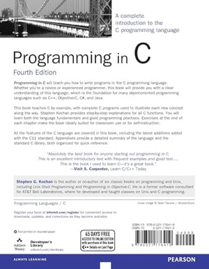 Programming in C (Developer's Library),Used