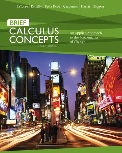 Calculus Concepts: An Applied Approach to the Mathematics of Change, Brief Edition,Used