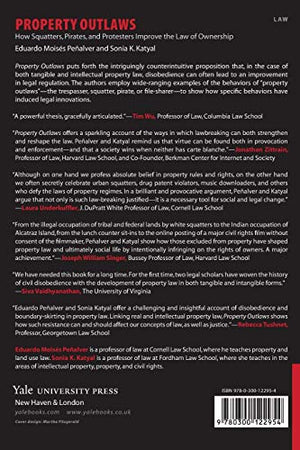 Property Outlaws: How Squatters, Pirates, and Protesters Improve the Law of Ownership,Used