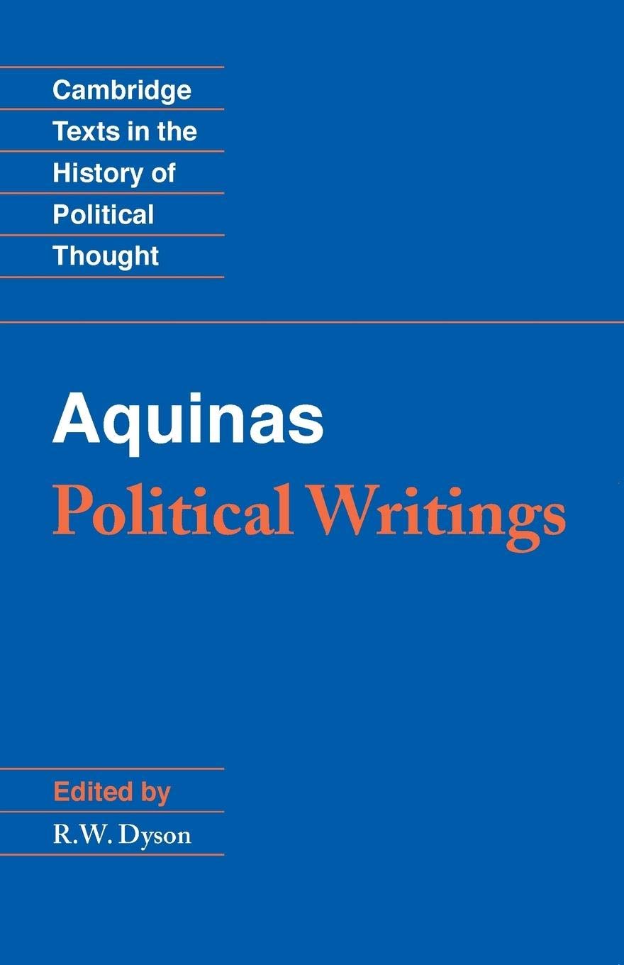 Aquinas: Political Writings (Cambridge Texts In The History Of Political Thought),New