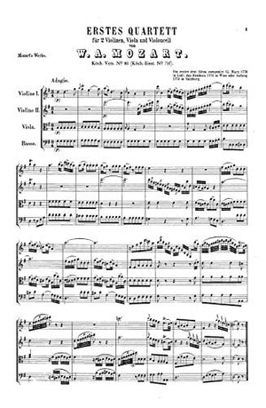 String Quartets K. 80, 155, 156, 157, 158, 159, 160, 168, 169, 170, 171, 172, 173: Miniature Score (Kalmus Edition),Used