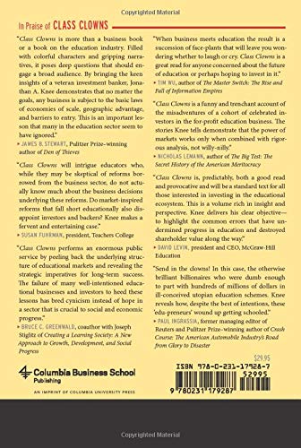 Class Clowns: How the Smartest Investors Lost Billions in Education (Columbia Business School Publishing)