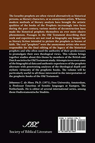 The Elusive Prophet: The Prophet as a Historical Person, Literary Character, and Anonymous Artist (Oudtestamentische Studien,),Used