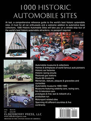 1000 Historic Automobile Sites,Used