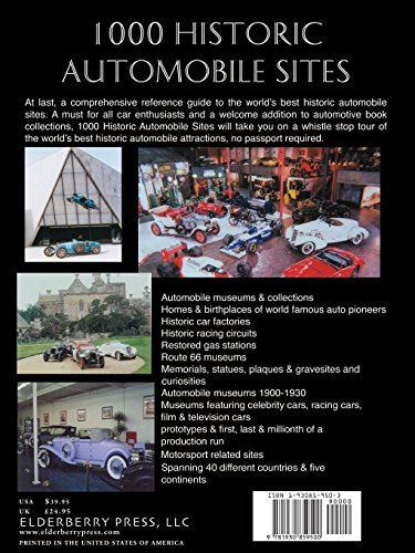 1000 Historic Automobile Sites,Used