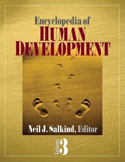 Encyclopedia of Human Development, 3 Volume Set,New