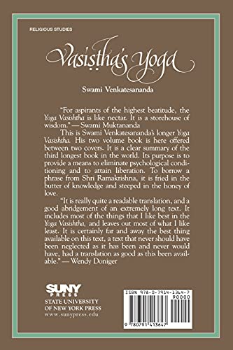 Vasistha'S Yoga (Special Paper; 27),Used