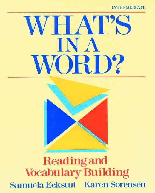 What's in a Word?: Reading and Vocabulary Building,Used
