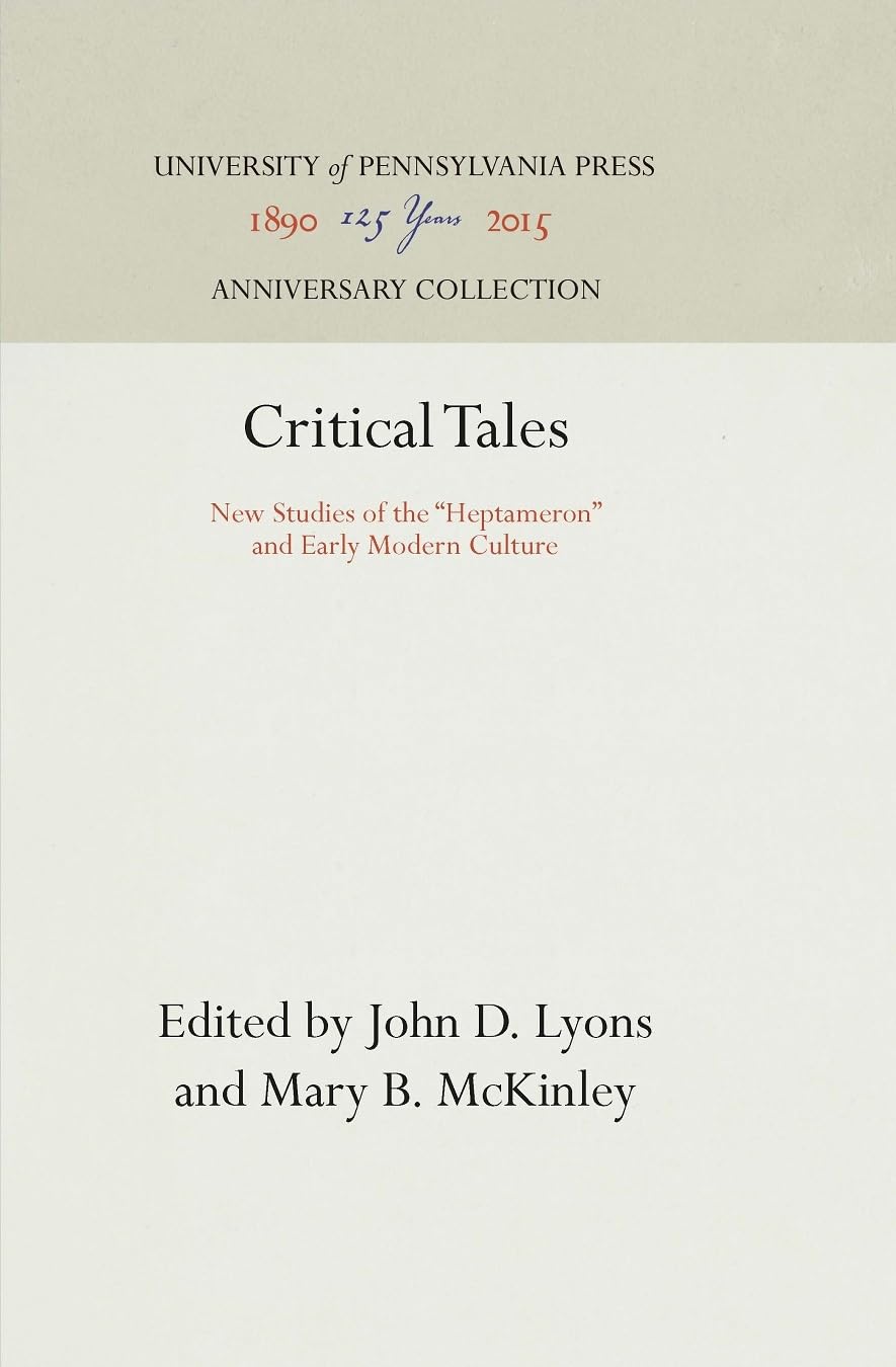 Critical Tales: New Studies of the 