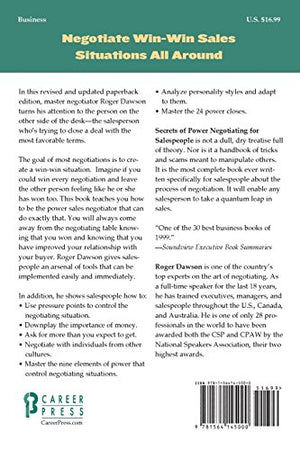 Secrets of Power Negotiating for Salespeople,Used
