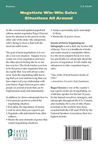 Secrets of Power Negotiating for Salespeople,Used