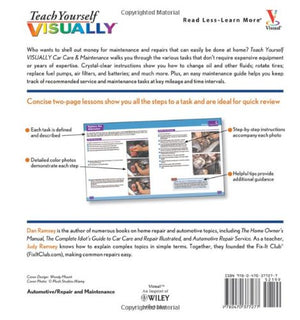 Teach Yourself Visually Car Care & Maintenance (Teach Yourself Visually Consumer),Used