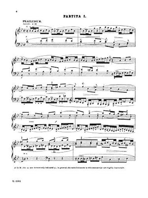 Partita No. 1 In Bflat Major (Kalmus Edition),Used