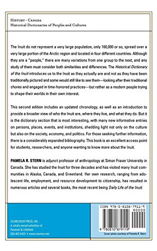 Historical Dictionary of the Inuit (Historical Dictionaries of Peoples and Cultures),Used