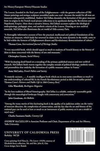 Inventing the Louvre: Art, Politics, and the Origins of the Modern Museum in EighteenthCentury Paris,Used