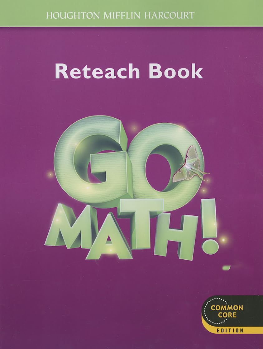 Student Reteach Workbook Grade 3 (Go Math!),Used