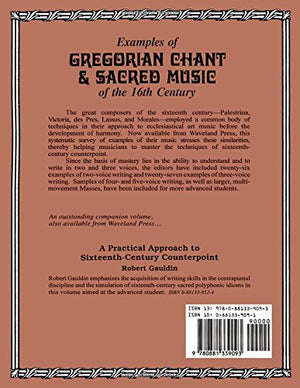 Examples Of Gregorian Chant & Sacred Music Of The 16Th Century-used